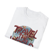 Travel the World Unisex Softstyle Printed T-Shirt