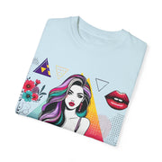 Comfort Colors Unisex Garment-Dyed Chest Print Crew Neck T-shirt