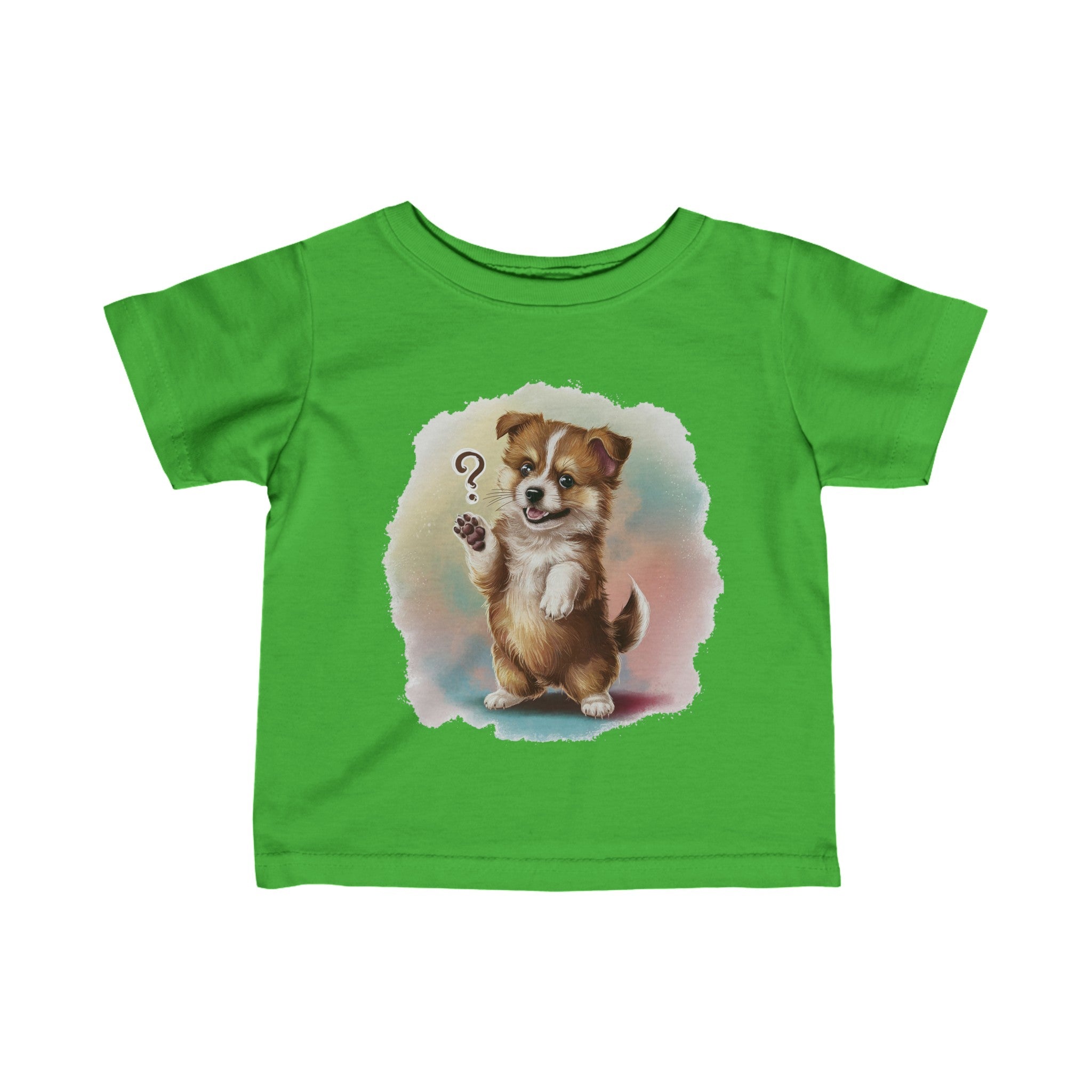 Infant Fine Jersey Funny Puffy Printed Tee