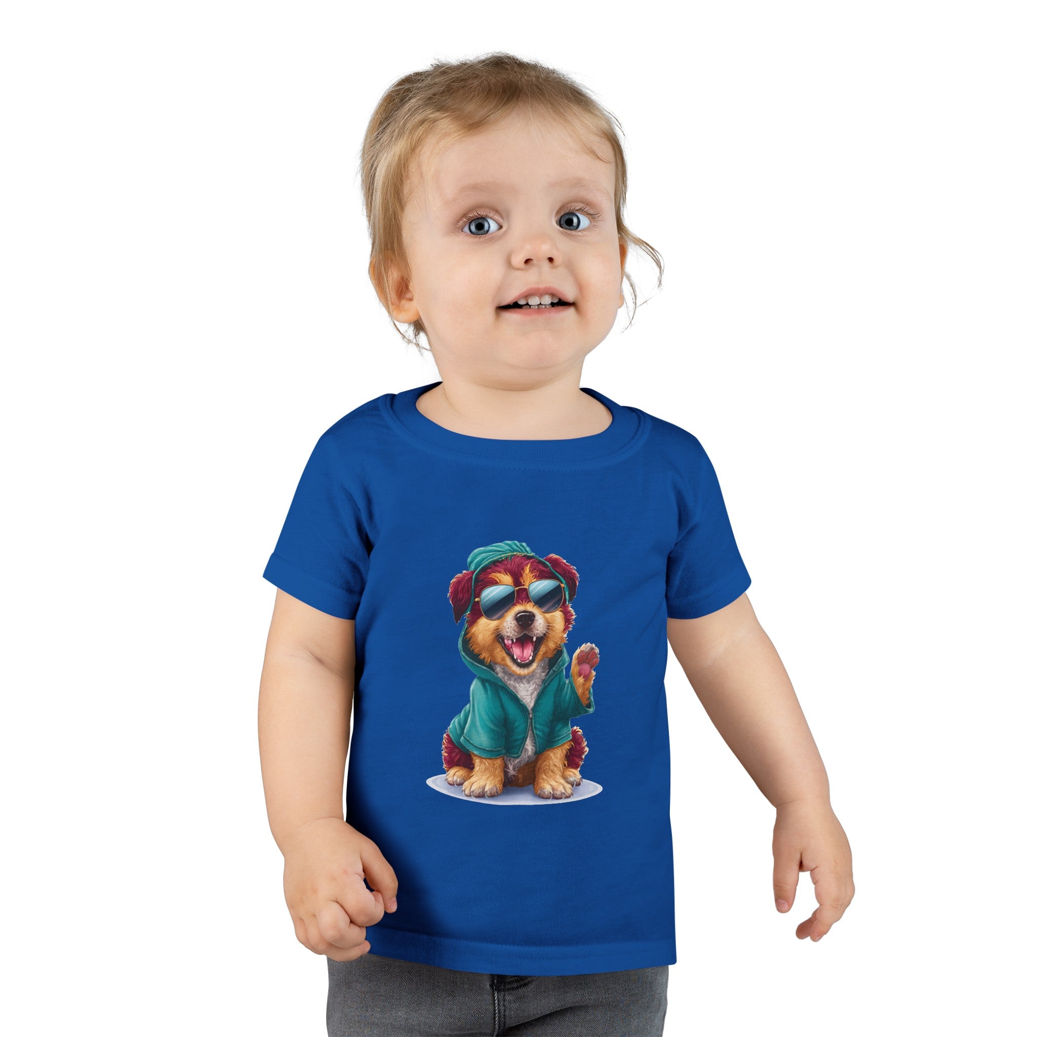 Toddler Puffy Printed short sleeve T-shirt