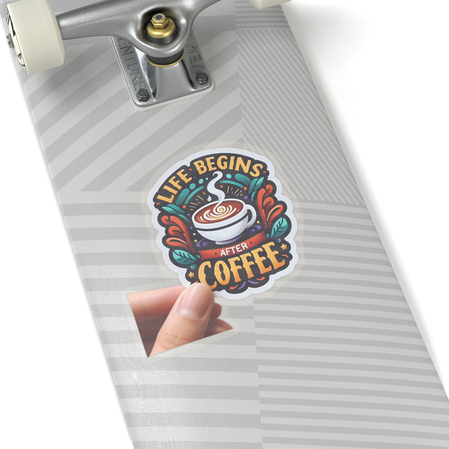 Typo Coffee Kiss-Cut Stickers