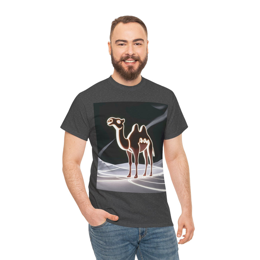 Camel Printed Heavy Cotton Unisex Tee