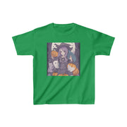 Kids Heavy Cotton™ Tee, Hallowe'en design Tee, Classic Design Tee, Regular Fit Tee, Vintage Tee.