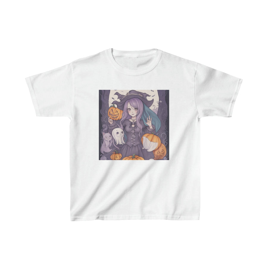 Kids Heavy Cotton™ Tee, Hallowe'en design Tee, Classic Design Tee, Regular Fit Tee, Vintage Tee.