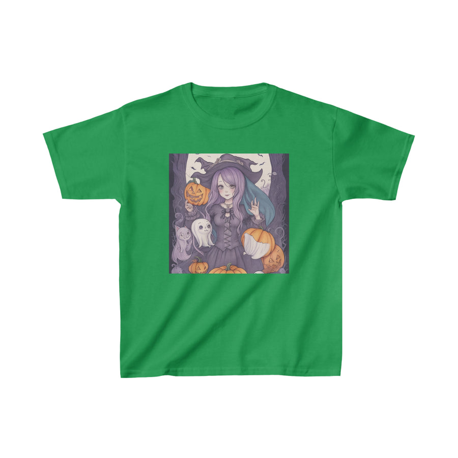 Kids Heavy Cotton™ Tee, Hallowe'en design Tee, Classic Design Tee, Regular Fit Tee, Vintage Tee.