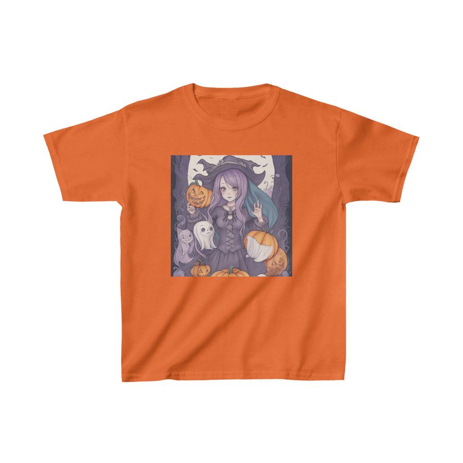 Kids Heavy Cotton™ Tee, Hallowe'en design Tee, Classic Design Tee, Regular Fit Tee, Vintage Tee.