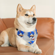 Pet Bandana Collar, smurf design