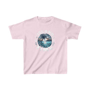 Kids Island Time Cotton Crew Neck  Printed T-Shirt Gildan