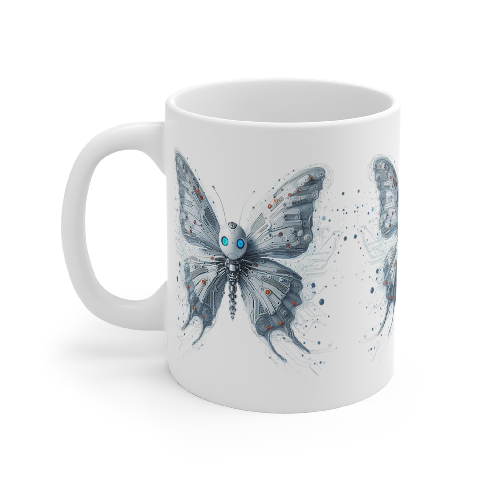 Robot butterfly Printed Mug