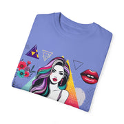 Comfort Colors Unisex Garment-Dyed Chest Print Crew Neck T-shirt