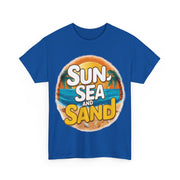 Gildan Sun Sea and Sand Printed Unisex Heavy Cotton Short Sleeve Tee