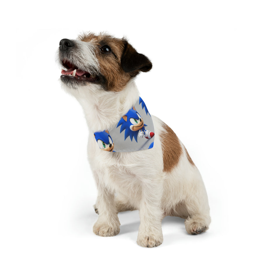 Pet Bandana Collar, smurf design