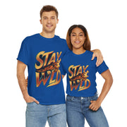 Gildan Stay Wild Unisex Heavy Printed Short Sleeve Cotton Tee