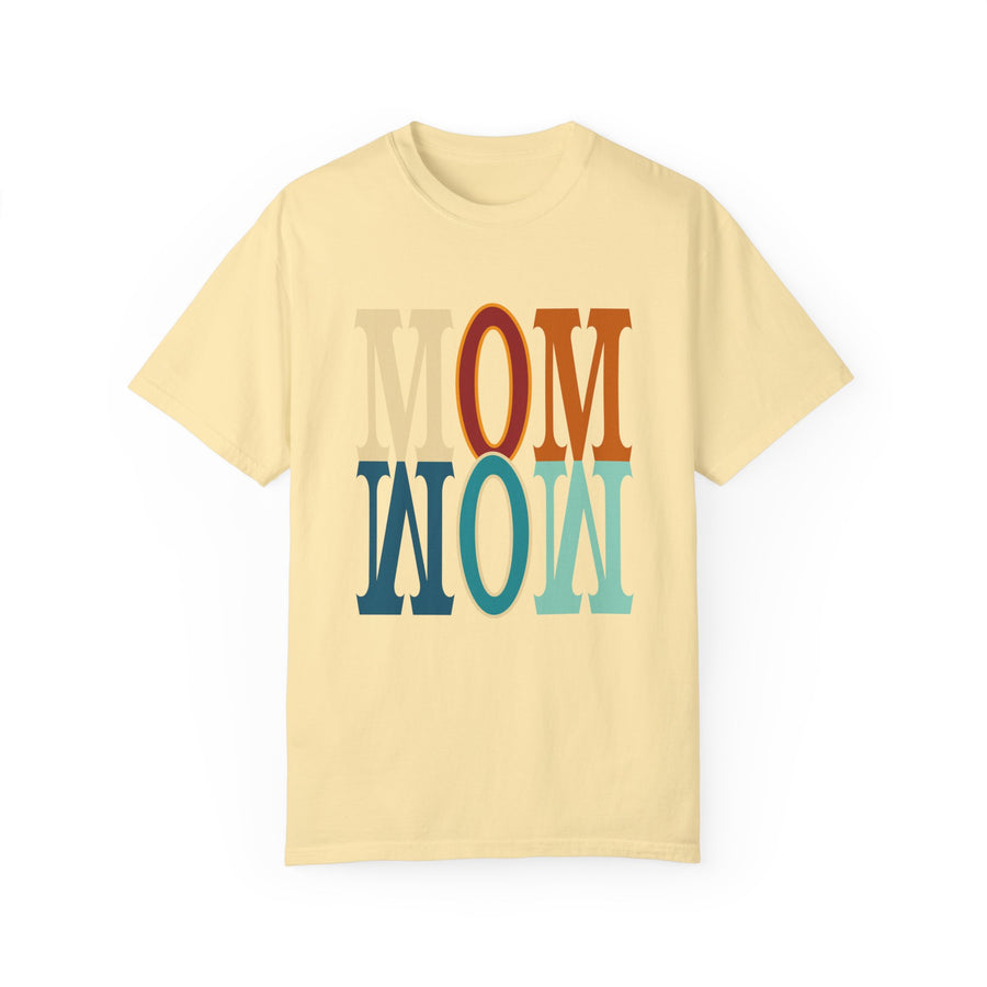 Mom Unisex Garment-Dyed Crew Neck Printed T-shirt