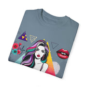 Comfort Colors Unisex Garment-Dyed Chest Print Crew Neck T-shirt