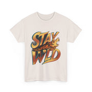 Gildan Stay Wild Unisex Heavy Printed Short Sleeve Cotton Tee