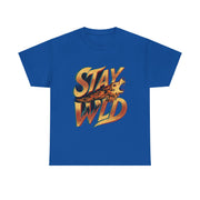 Gildan Stay Wild Unisex Heavy Printed Short Sleeve Cotton Tee