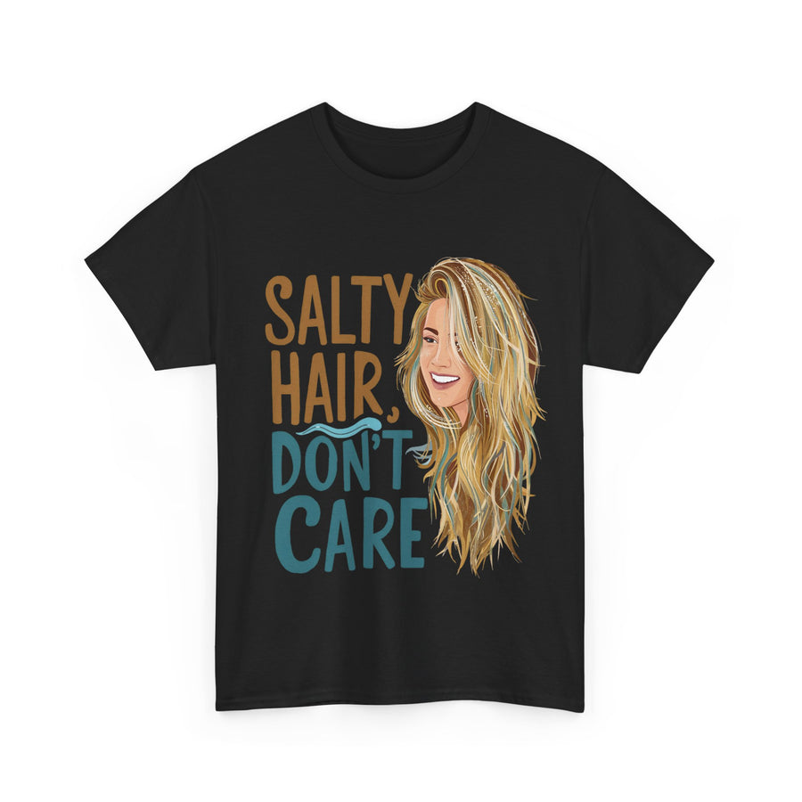 Gildan Salty Hair Unisex Heavy Printed Short Sleeve Cotton Tee