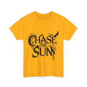 Gildan Chase the Sun Unisex Heavy Printed Short Sleeve Cotton Tee