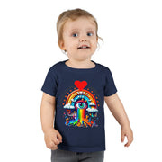 Toddler  100% Ringspun cotton Chest Print Short Sleeve T-shirt