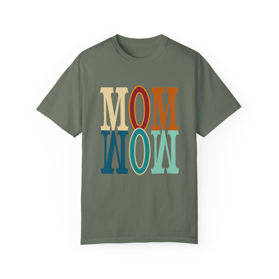 Mom Unisex Garment-Dyed Crew Neck Printed T-shirt