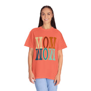 Mom Unisex Garment-Dyed Crew Neck Printed T-shirt