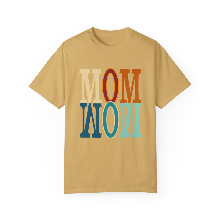 Mom Unisex Garment-Dyed Crew Neck Printed T-shirt