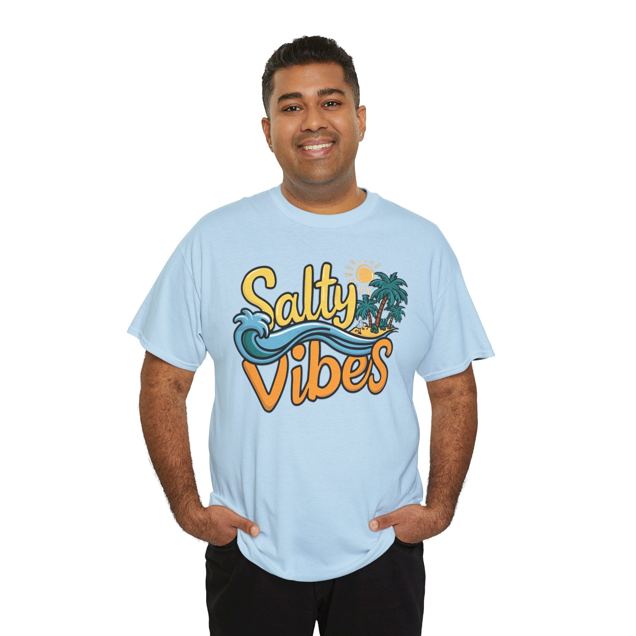 Salty Vibes Printed Unisex Heavy Cotton Short Sleeve Tee