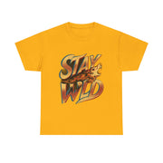 Gildan Stay Wild Unisex Heavy Printed Short Sleeve Cotton Tee