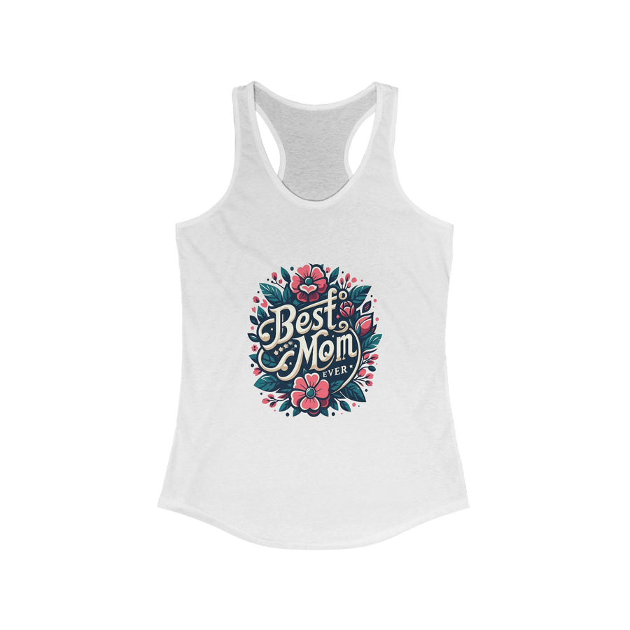 Next Level Women's Ideal Racerback  Chest Print Tank Top