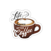 Typographic coffee cup  Kiss-Cut Stickers