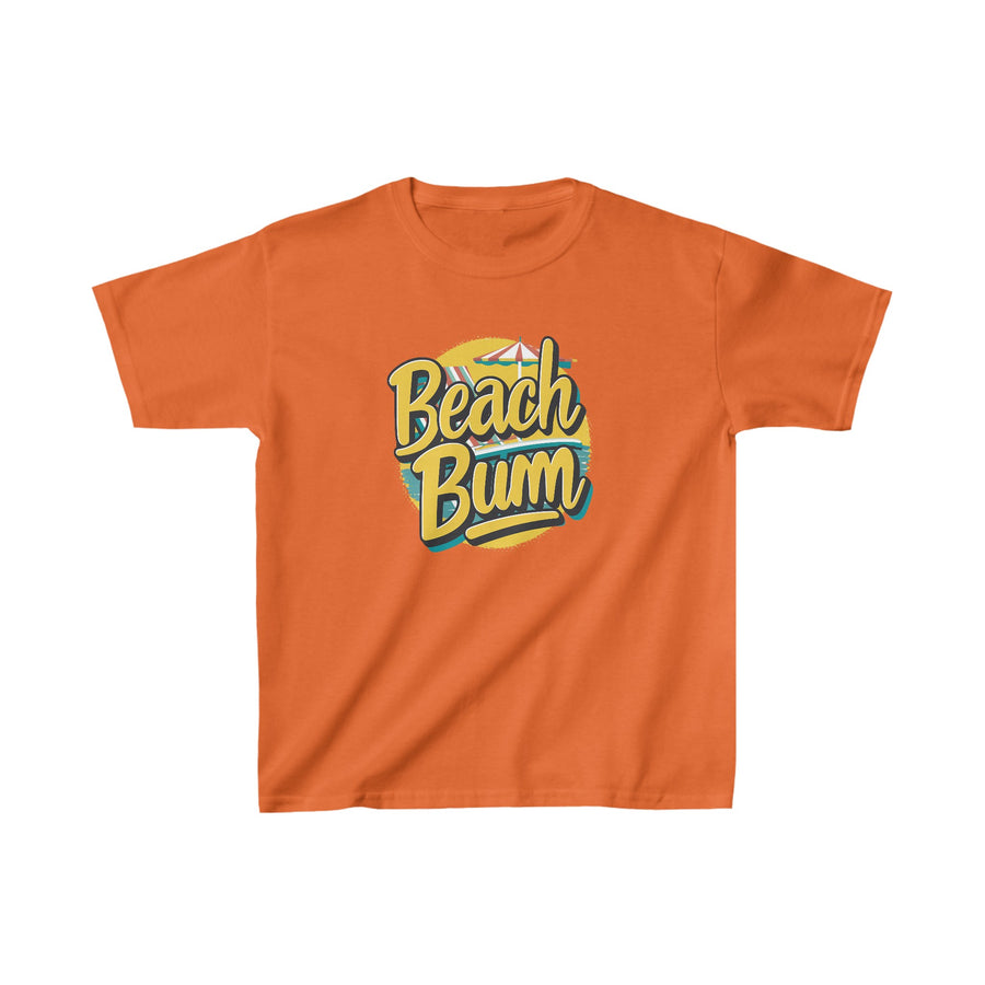 Kids Beach Bum Heavy Cotton Crew Neck  Printed T-Shirt Gildan