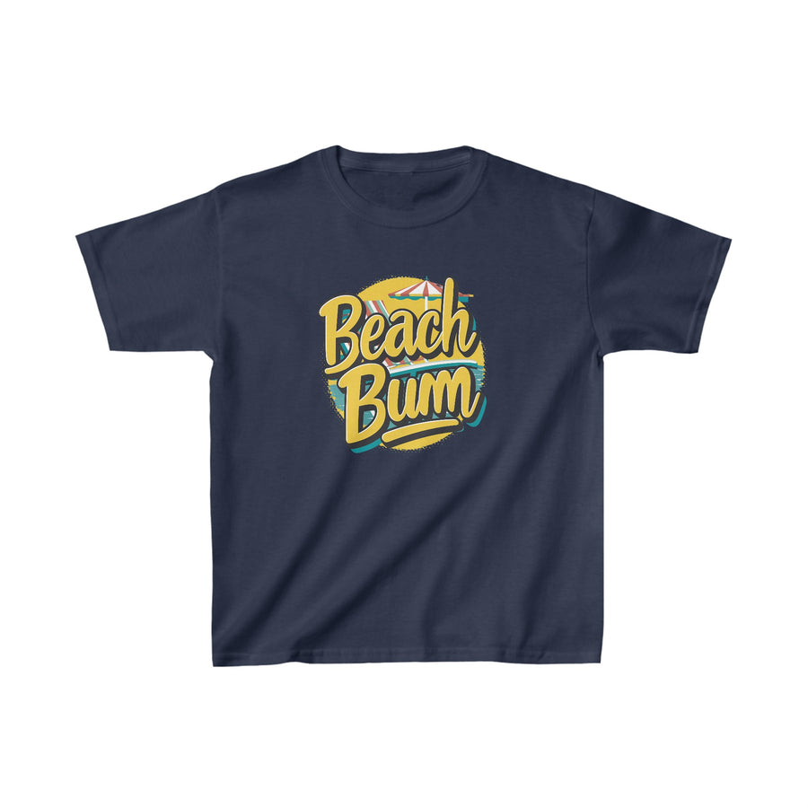 Kids Beach Bum Heavy Cotton Crew Neck  Printed T-Shirt Gildan