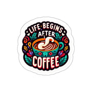 Coffee Kiss-Cut Stickers