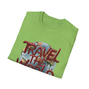 Travel the World Unisex Softstyle Short Sleeve Printed T-Shirt