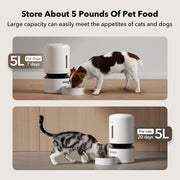 PETLIBRO Automatic Cat Feeder, Automatic Cat Food Dispenser with Freshness Preservation, Timed Cat Feeders for Dry Food, Up to 50 Portions 6 Meals Per Day, Granary Pet Feeder for Cats/Dogs