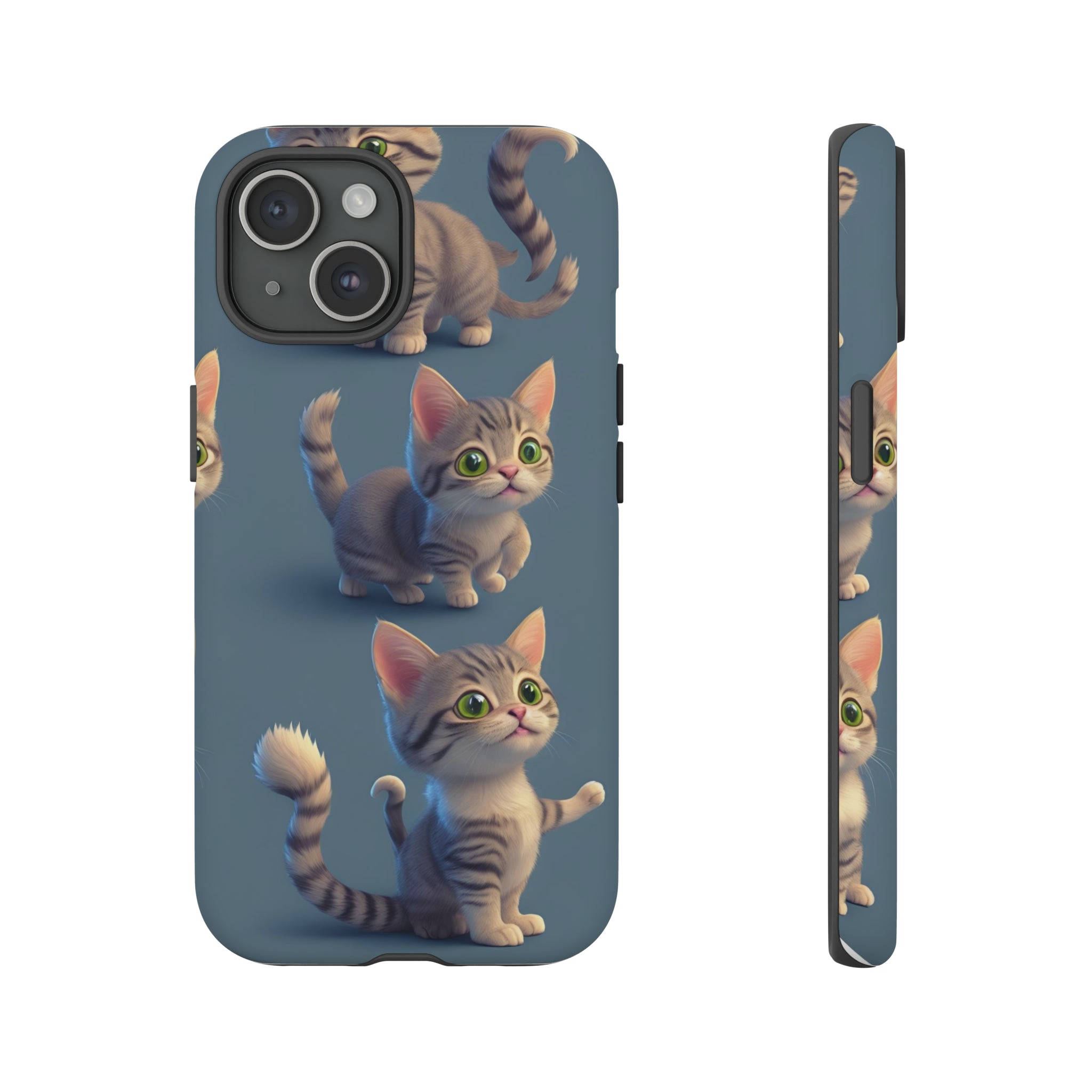 Tough Phone Cases, Cute Cat design,  Apple iPhone, Samsung Galaxy, and Google Pixel devices with premium-quality custom protective phone cases.