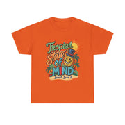 Gildan Tropical State  Unisex Heavy Printed Short Sleeve Cotton Tee