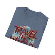 Travel the World Unisex Softstyle Printed T-Shirt