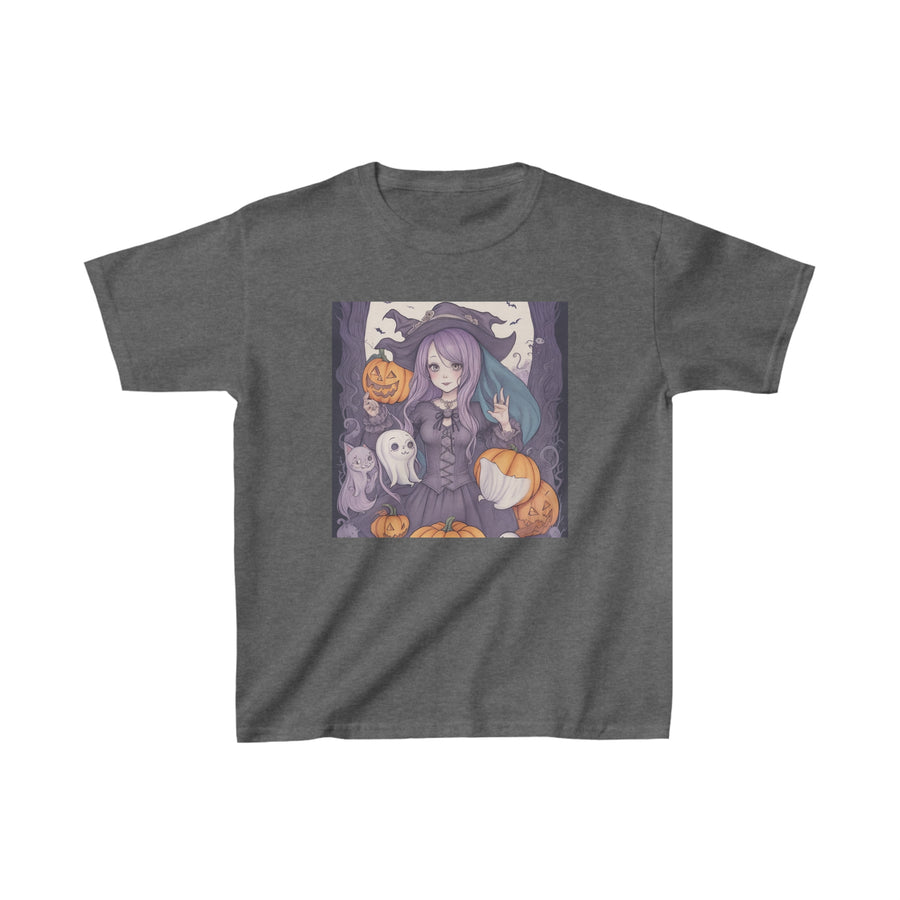 Kids Heavy Cotton™ Tee, Hallowe'en design Tee, Classic Design Tee, Regular Fit Tee, Vintage Tee.