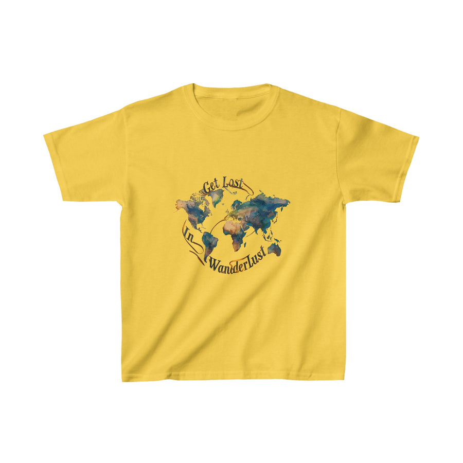 Kids Adventure Heavy Cotton Chest Print T-Shirt