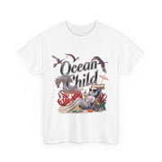 Ocean Child Printed Unisex Heavy Cotton Short Sleeve T-Shirt