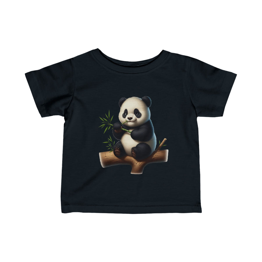 Infant Fine Jersey  Panda Printed Tee