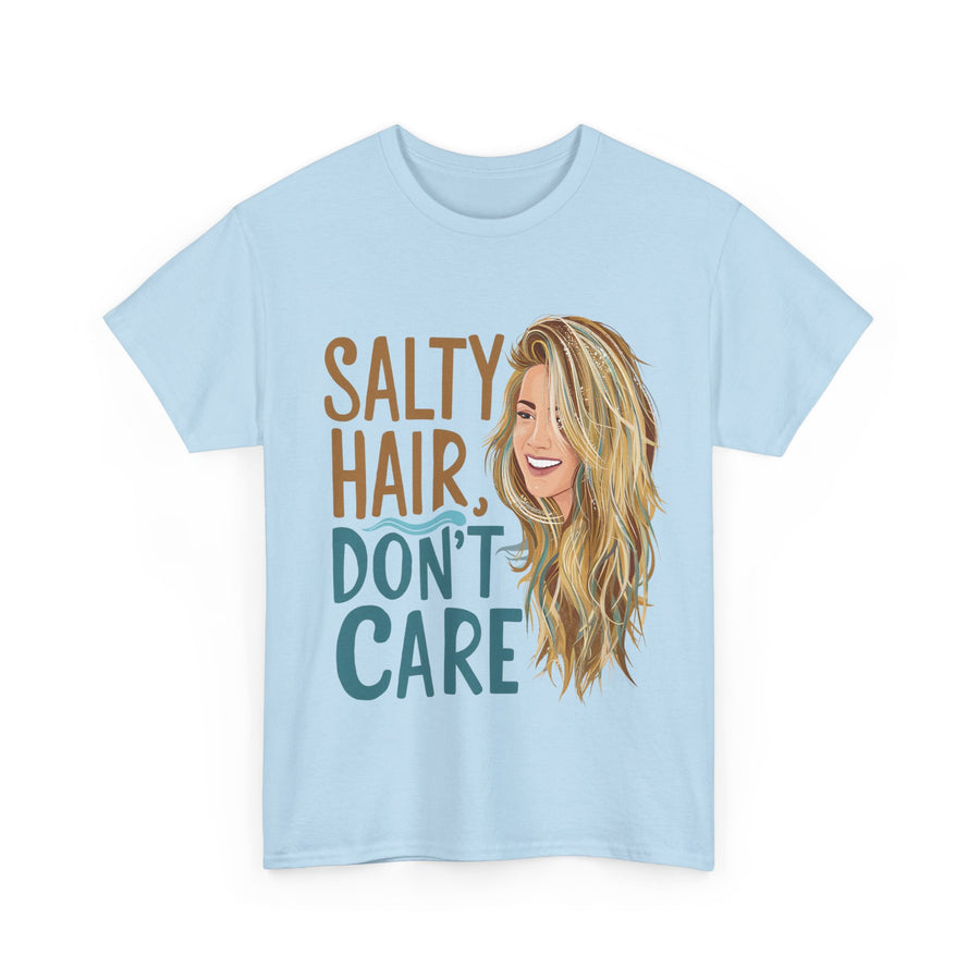 Gildan Salty Hair Unisex Heavy Printed Short Sleeve Cotton Tee