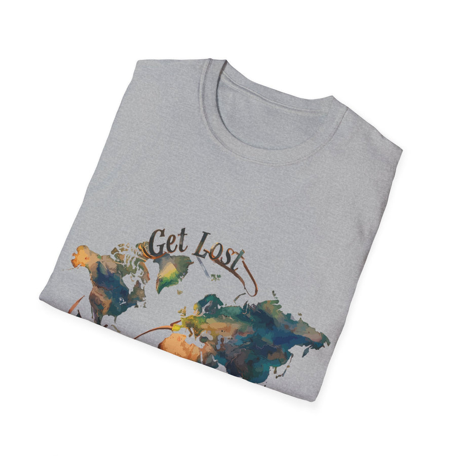 Short Sleeve Chest Print Adventure Softstyle Gildan Unisex  T-Shirt