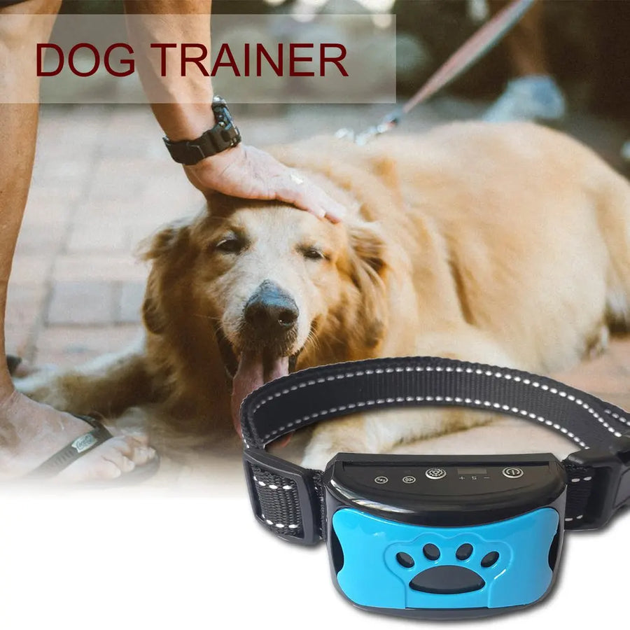 Vibrating Collar Stops Barking, Charges with USB, Trains Dogs Collar