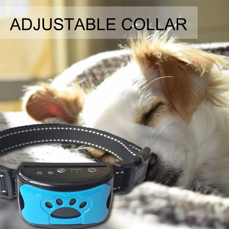 Vibrating Collar Stops Barking, Charges with USB, Trains Dogs Collar