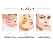 Gold Caviar Moisturizing Crystal Collagen Eye Mask Anti-Wrinkle Anti Aging Eye Skin Care products