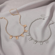 Women Chokers Gold Color Hollow Chain