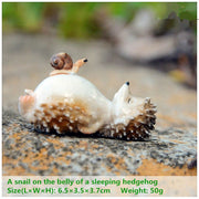 Cute Hedgehog Figurine Mini Toy for Kids Fairy Garden Decor